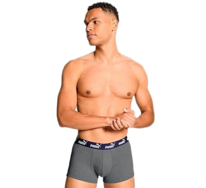 Pánské boxerky Puma 2-Pack červená šedá pohodlná bavlna Pánské boxerky Puma 2-Pack červená šedá pohodlná bavlna