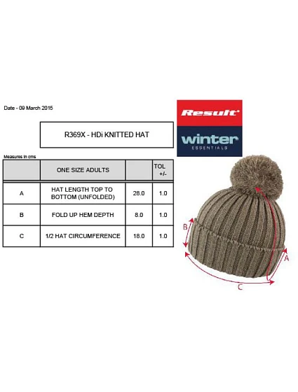 R Pletená čepice s bambulí 28. black model 22424908 - Result Headwear R Pletená čepice s bambulí 28. black model 22424908 - Result Headwear
