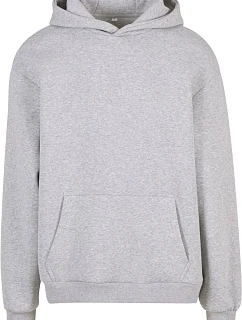 BY Mikina s kapucí z těžké bavlny "Fluffy" 56.0 heather grey model 22451502 - Build your Brand