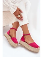 Dámské espadrilky na platformě s pletením fuchsie model 21704459 - Boto