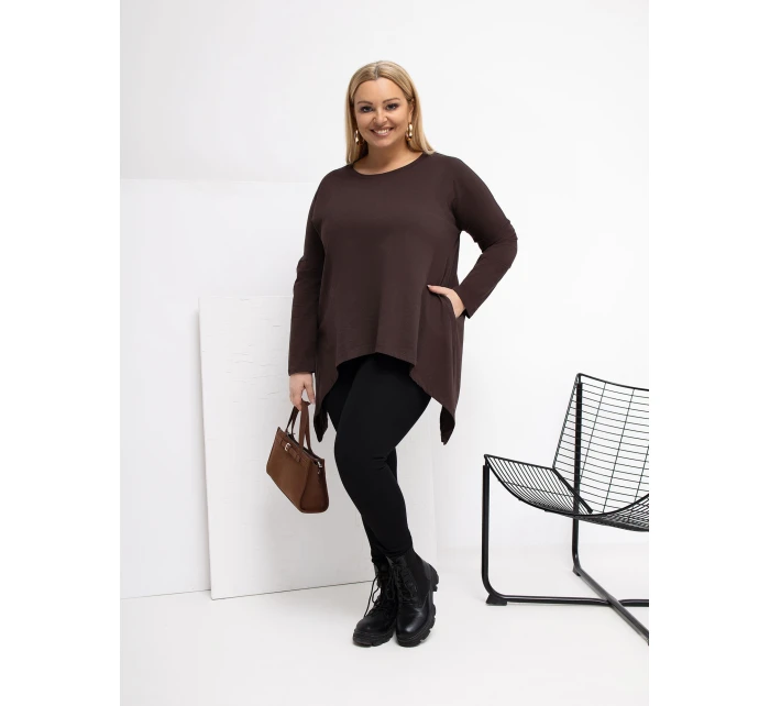 Bluzka RV BZ model 21870807 ciemny brązowy - FPrice
