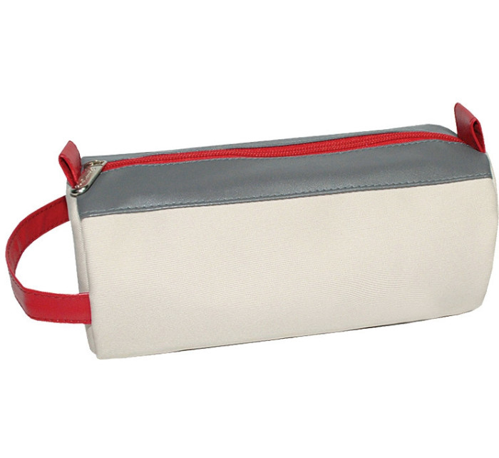 Kozmetická taška Semiline 1494 Ecru/Grey/Red