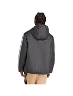 Pánská bunda Essentials 3Stripes Insulated Hooded Jacket black pánské oblečení model 21391449 - ADIDAS