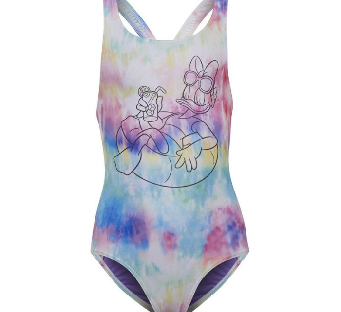 Dievčenské jednodielne plavky Disney Aop Suit Jr HC9645 - Adidas
