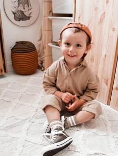 Dziecięce Wysokie Trampki Khaki Filemon