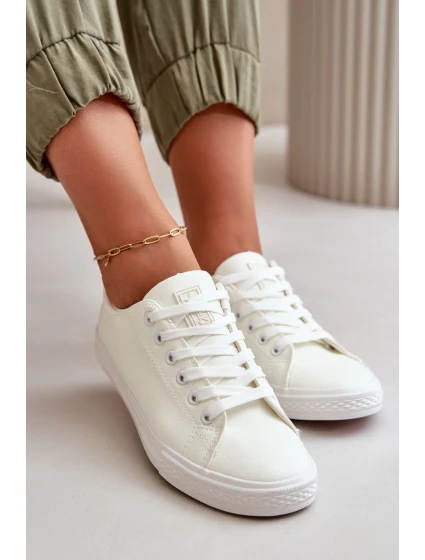 Damskie Skórzane Wiązane Klasyczne Trampki Białe Misima Damskie Skórzane Wiązane Klasyczne Trampki Białe Misima