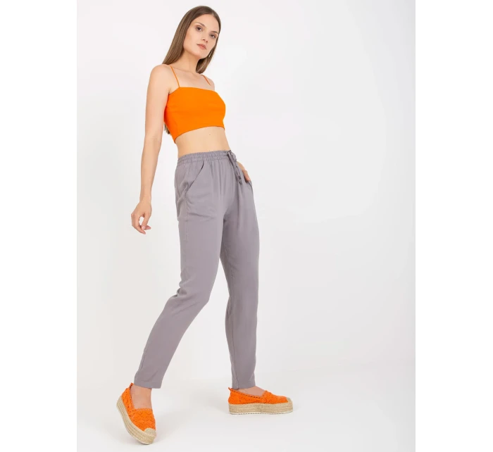 Nohavice D73761M61869L šedé Nohavice D73761M61869L šedé