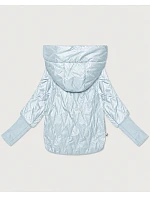 Dámska tenká bunda s pletenými manžetami Goodlookin, svetlo modrá (B8575/B6099-5) Dámska tenká bunda s pletenými manžetami Goodlookin, svetlo modrá (B8575/B6099-5)