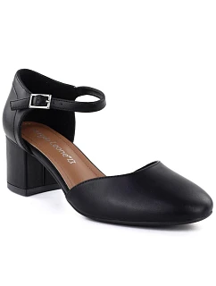 Dámské černé sandály na jehlovém podpatku Sergio model 22078972 - LEONE