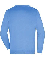 JN 661 Pánský pletený cardigan s výstřihem do V blue model 22488081 - Daiber JN 661 Pánský pletený cardigan s výstřihem do V blue model 22488081 - Daiber