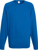 Fruit of the Loom Lightweight Raglan Sweat Pánska mikina s raglánovými rukávmi 16.2138 kráľovská modrá