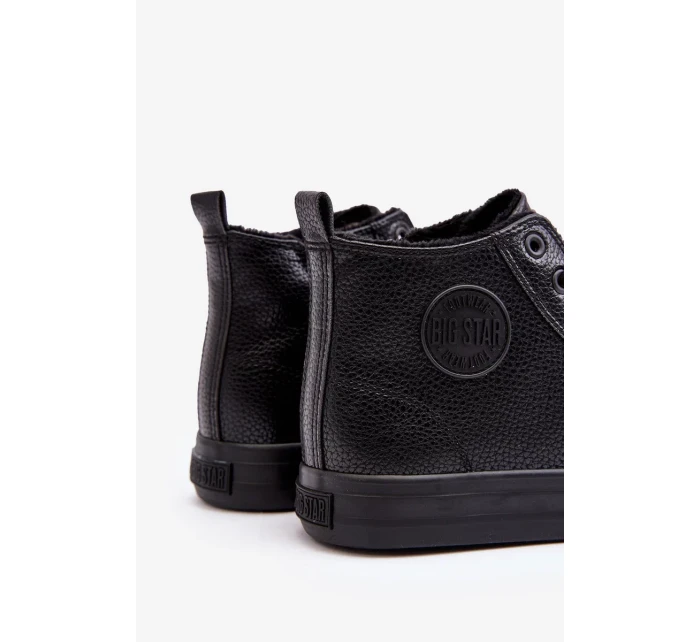 Pánske zateplené tenisky so zipsom Black Big Star
