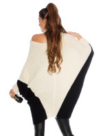 Trendy KouCla bat knit Oversize sweater