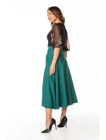 Dámska sukňa T361/6 smaragdová - Tessita