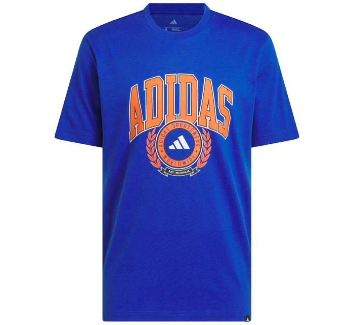 Pánske tričko adidas Varsity Crest blue JN2515