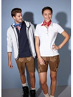 JN 715 Dámské piqué polo v  stylu  white model 22488648 - Daiber