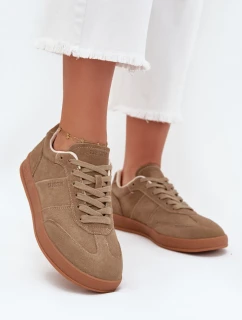 Dámské semišové sneakersy Big Star model 21705779 HIPOLY SYSTEM Béžové - Big Star Shoes