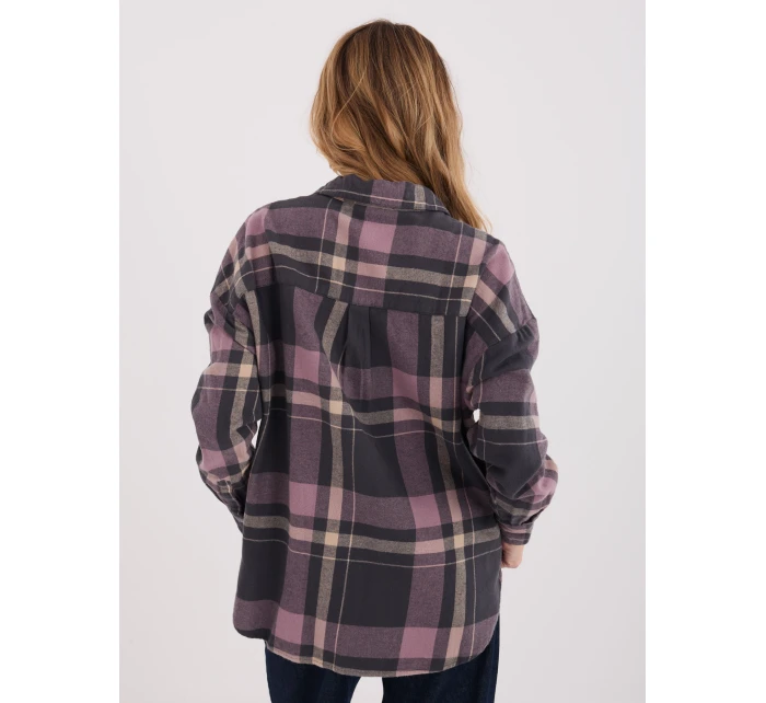 Košeľa D71720Z11085B sivá ružová Košeľa D71720Z11085B sivá ružová