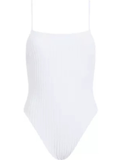 Dámske jednodielne plavky SQUARE NECK ONE PIECE KW0KW02381YCD - Calvin Klein