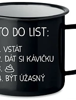 TO DO LIST: BÝT ÚŽASNÝ - černý plecháček 350 ml