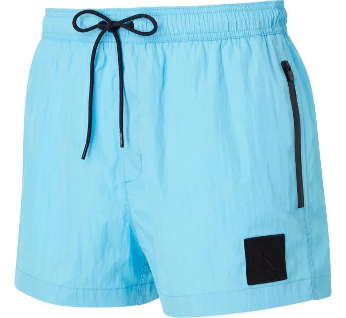 Pánske plavky Short Drawstring Swim Short CK Nylon KM0KM00868CU8 modrá - Calvin Klein