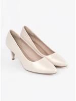 Zajímavé lodičky Jasnobeżowy dámské na jehlovém podpatku Zajímavé lodičky Jasnobeżowy dámské na jehlovém podpatku