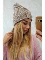 Dámska čiapka Delia K260 tmavo béžová Dámska čiapka Delia K260 tmavo béžová