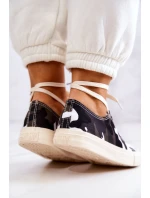 Damskie Materiałowe Trampki Moro BIG STAR JJ274237 Biało-Szare Damskie Materiałowe Trampki Moro BIG STAR JJ274237 Biało-Szare