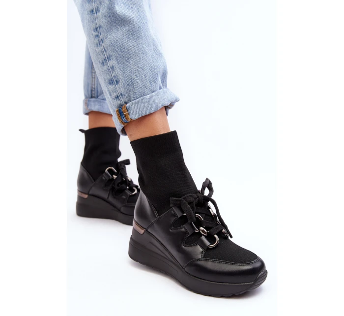 Dámské Botky Na Se Černé model 21638517 - Boto Dámské Botky Na Se Černé model 21638517 - Boto