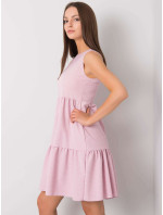Prachovo ružové ležérne šaty Jelba RUE PARIS