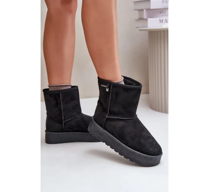 Dámske vysoké platformy Snows Big Star Black Dámske vysoké platformy Snows Big Star Black