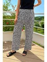 Nohavice 852 Kendall Long hnedo-biele - De Lafense