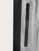 Svetlosivé pánske športové kraťasy (8K281-2)