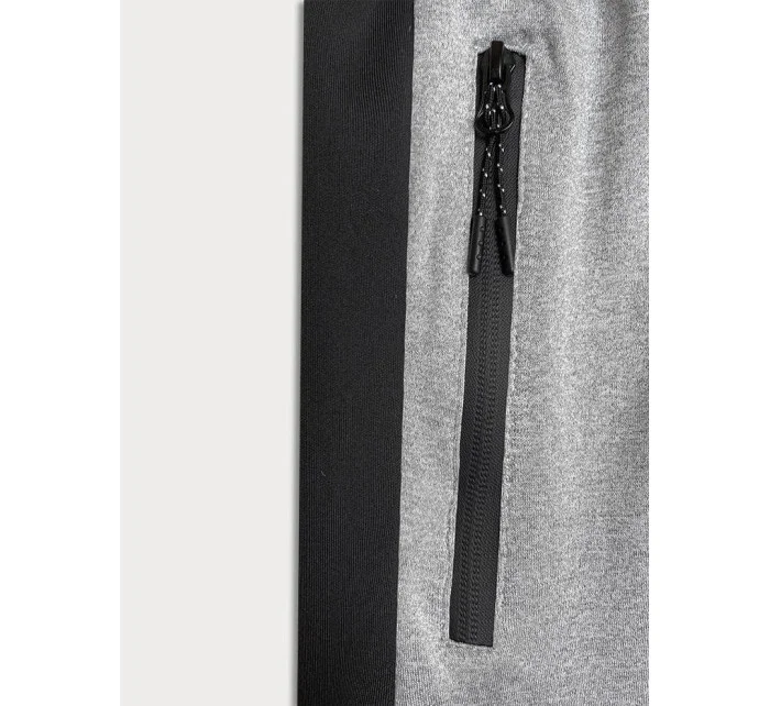 Svetlosivé pánske športové kraťasy (8K281-2)