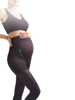 Těhotenské punčocháče model 17721870 100 DEN černé - Gabriella