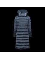 Dámska zimná bunda s kapucňou CMP zateplený kabát dlhý tmavomodrý (34K0046F/L635)