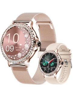 Dámské chytré hodinky Rose Gold Náramek + řemínek model 21806345 - RUBICON