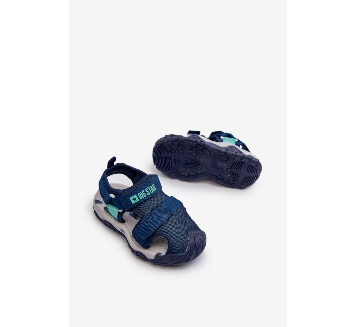 Dětské sandály Na suchý zip Big Star model 21651435 modré - Big Star Shoes Dětské sandály Na suchý zip Big Star model 21651435 modré - Big Star Shoes