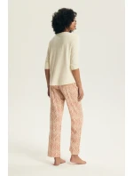 Dámské pyžamo Denise 43671 ecru - Henderson