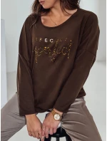 Dámska oversize blúzka PERFSTYLE chocolate FashionStreet RY2667