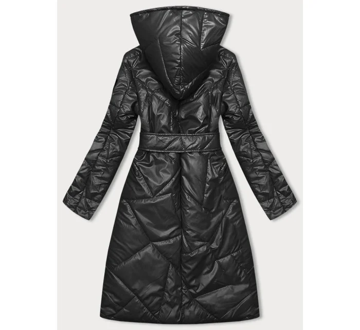 Čierna prešívaná bunda na patentky (B8179-1) Čierna prešívaná bunda na patentky (B8179-1)