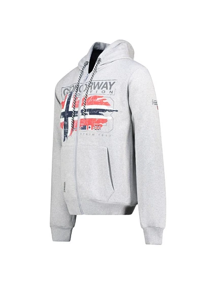 Geografické Norsko Mikina  DB 100 M WZ3084H/GN Grey model 21182269 - Geographical Norway