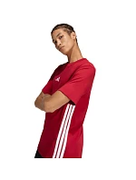 Pánské tričko Essentials 3Stripes červené model 22071176 pánské - ADIDAS