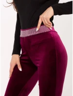 Spodnie IT SP model 21776318 bordowy - FPrice Spodnie IT SP model 21776318 bordowy - FPrice