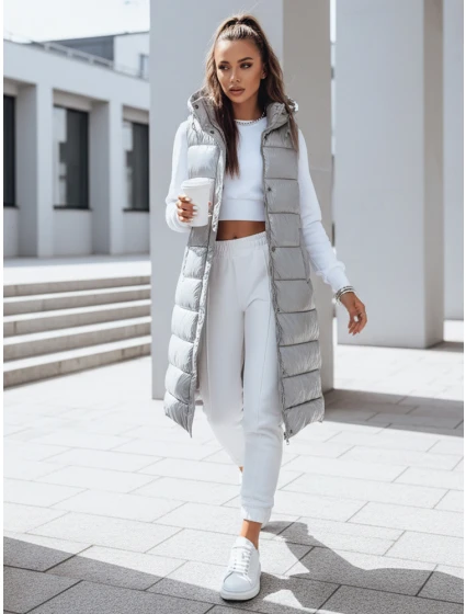 Dámska prešívaná vesta GANTINI silver FashionStreet TY3744
