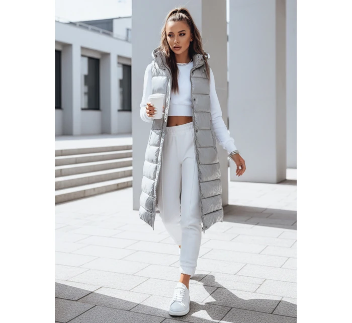 Dámska prešívaná vesta GANTINI silver FashionStreet TY3744