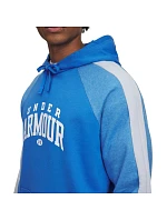 Pánská mikina Rival Fleece Colorblock Hoodie blue model 21812670 402 pánské - Under Armour Pánská mikina Rival Fleece Colorblock Hoodie blue model 21812670 402 pánské - Under Armour