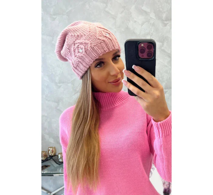 Dámska čiapka Ramona K383 powder pink