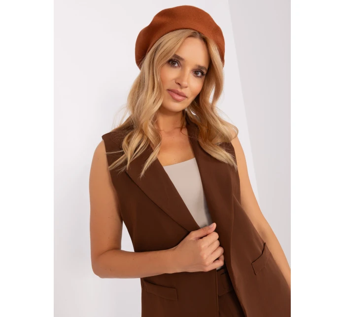 Czapka AT CZ model 18949344 jasny brązowy - FPrice Czapka AT CZ model 18949344 jasny brązowy - FPrice