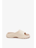 Dámske penové papuče Big Star - béžové